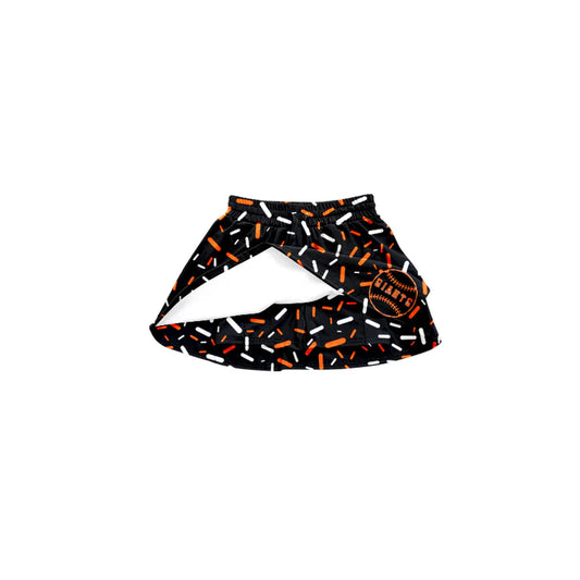 Preorder(moq 5) Baby Girls Black Giants Team Skort Shorts Bottoms 8.16
