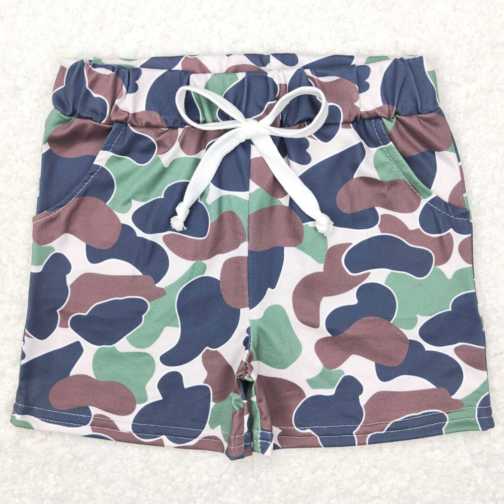 Baby Boys Shorts Green Camo Print Summer Bottom Shorts SS0141