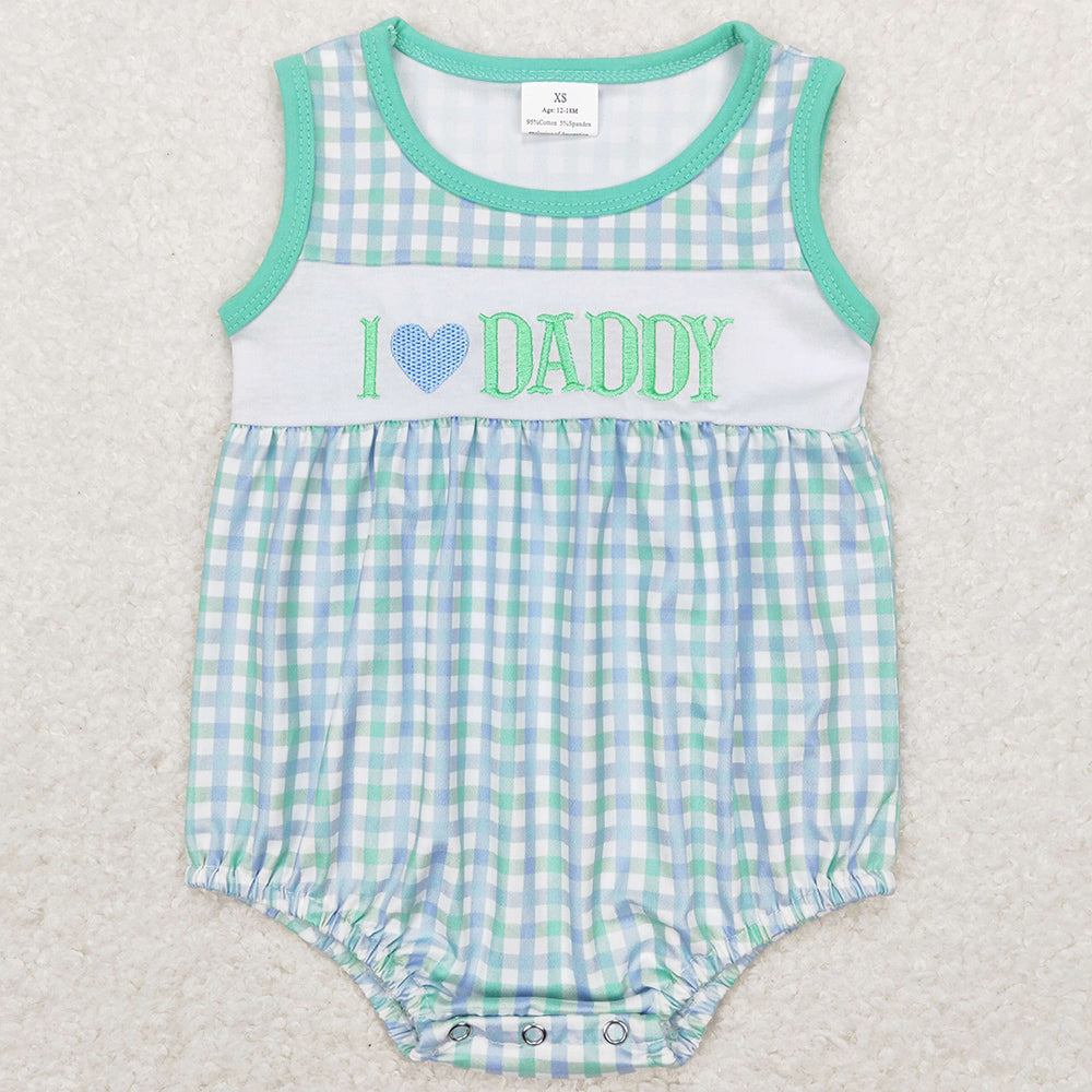 I Love Daddy Infant Baby Girls Rompers Sibling Boys Romper SR0713