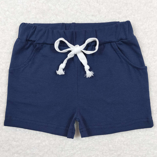 Baby Boys Shorts Summer Navy Pockets Cotton Bottoms Shorts SS0136