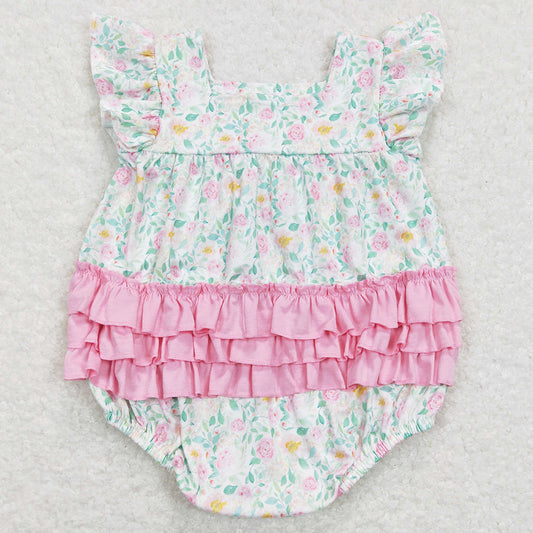 Flower Print Cute Infant Baby Rompers SR0805