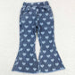 Baby Girls Jeans Hearts Valentines Bell Denim Pants P0333