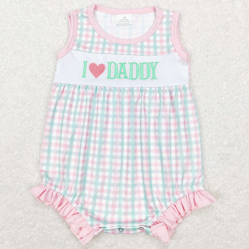 I Love Daddy Infant Baby Girls Rompers Sibling Boys Romper SR0713