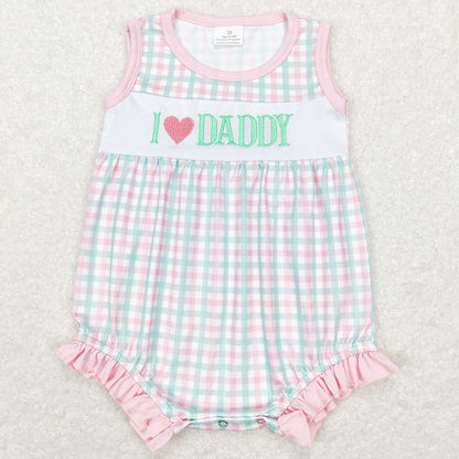 I Love Daddy Infant Baby Girls Rompers Sibling Boys Romper SR0713