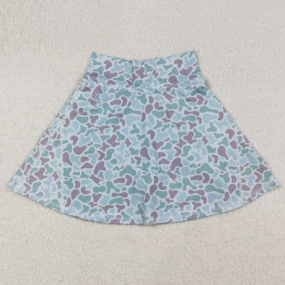 Adult Women Skirts Green Camo Yoga Active Skirt Shorts Bottoms GLK0132 9.20