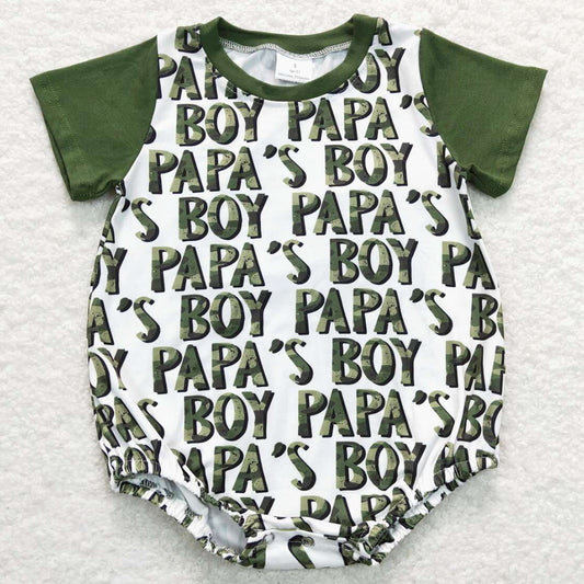 Papa`s Boy Infant Baby Rompers SR0876