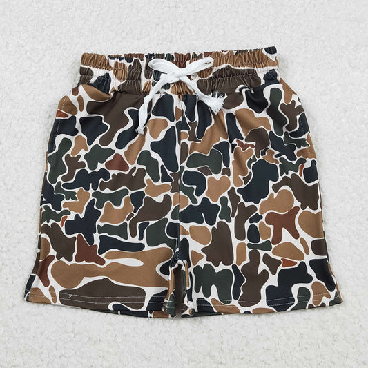 Baby Boys Shorts Southern Dark Brown Camo Pockets Shorts Bottom SS0732 11.22