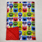 Baby Girls Blankets Cartoon Street Minky Blankets BL0196 3.7