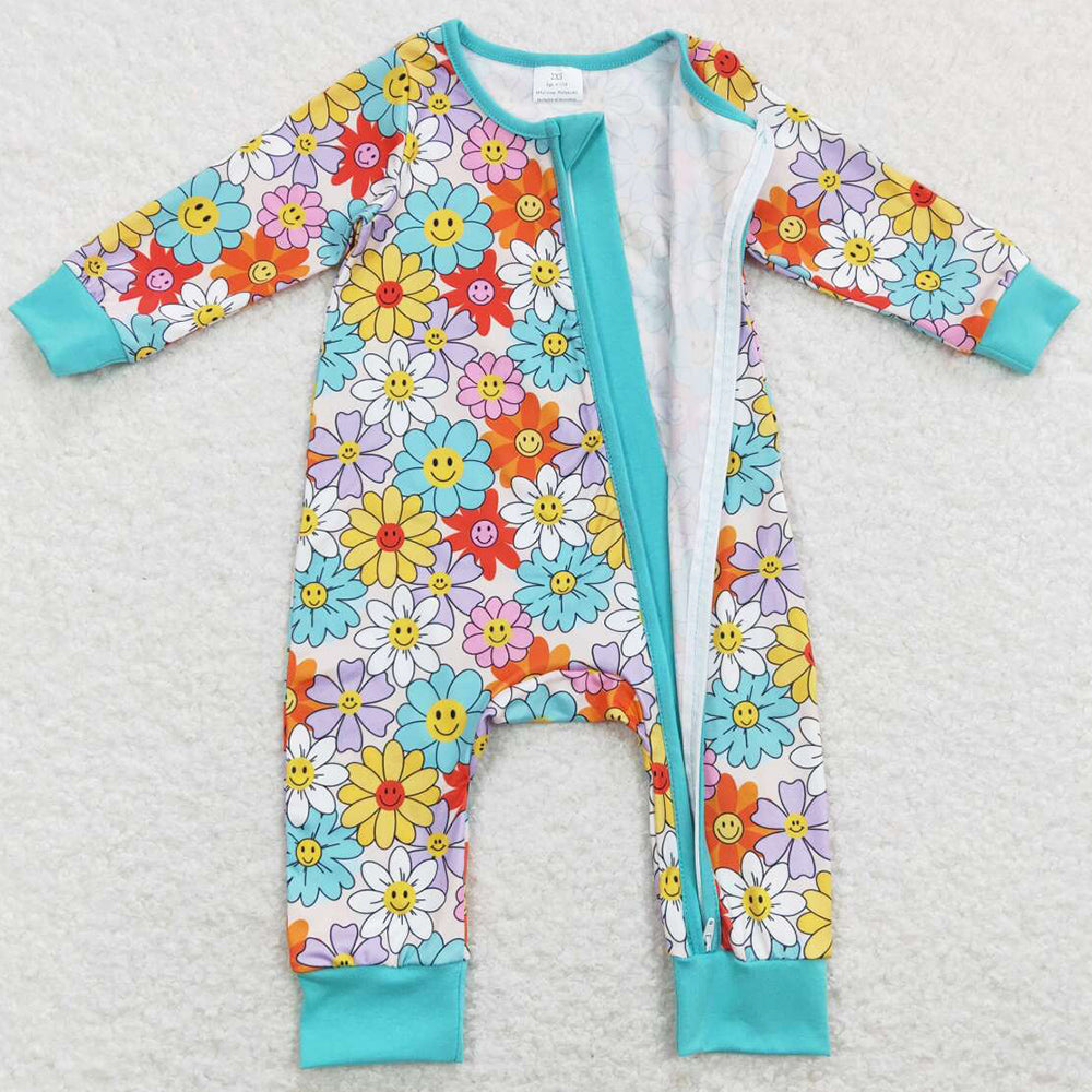 Flower Print Boutique Baby Girls Rompers LR0899