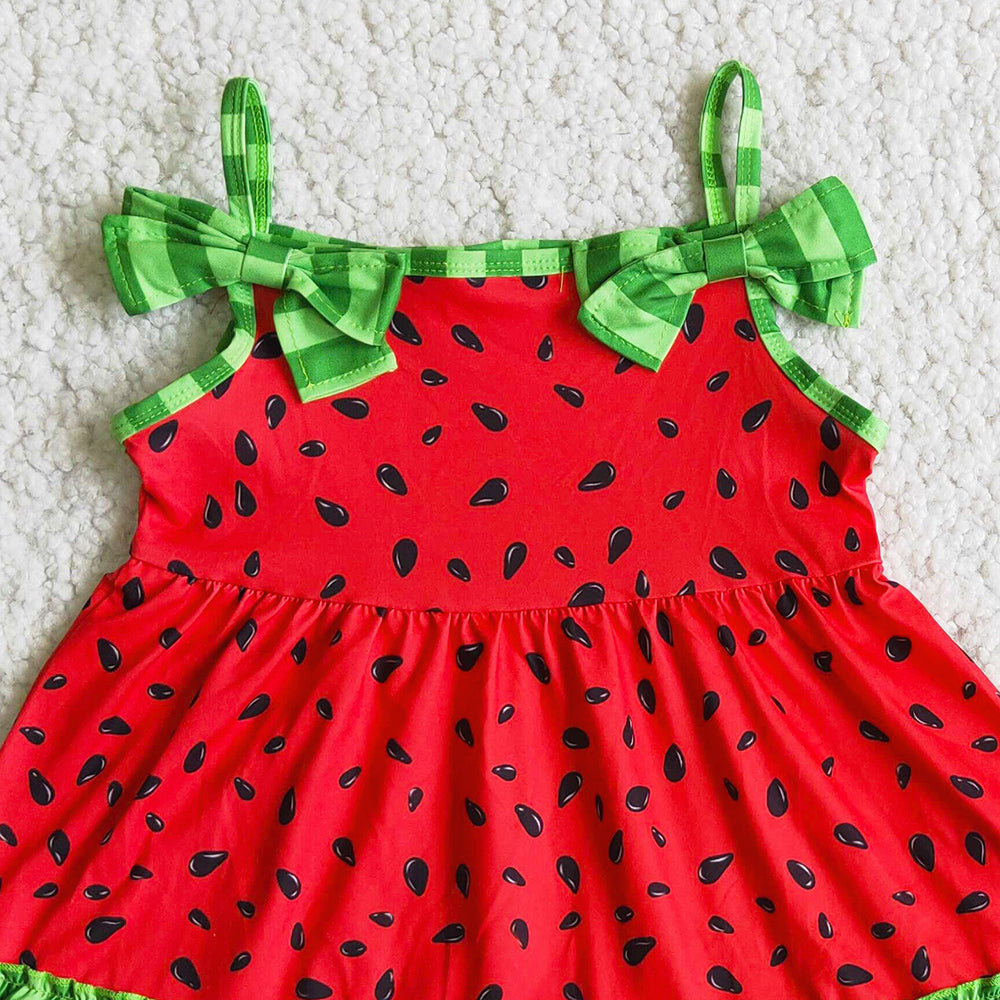 Wholesale Baby Girls Clothes Watermelon Summer Cute Girls Clothing Boutique Children Clothes Set D7-30