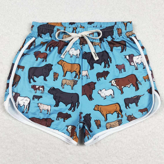 Cow Print Mommy & Me Adult Women Shorts Kids Summer Shorts SS0129 SS0124