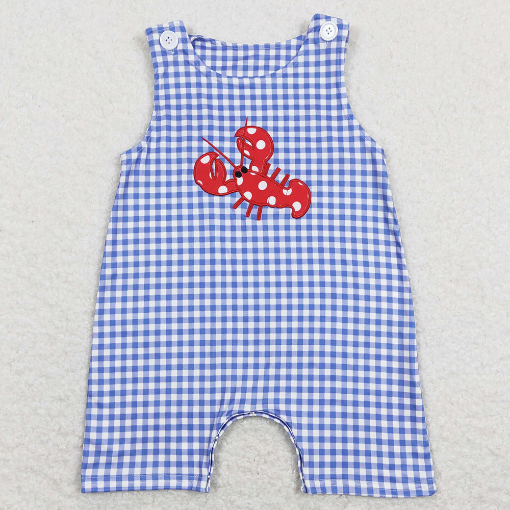 Lobster Embroidery Boutique Baby Boys Rompers SR0820