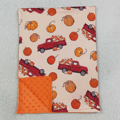 Baby Kids Blankets Pumpkins Trucks Fall Blankets BL0289