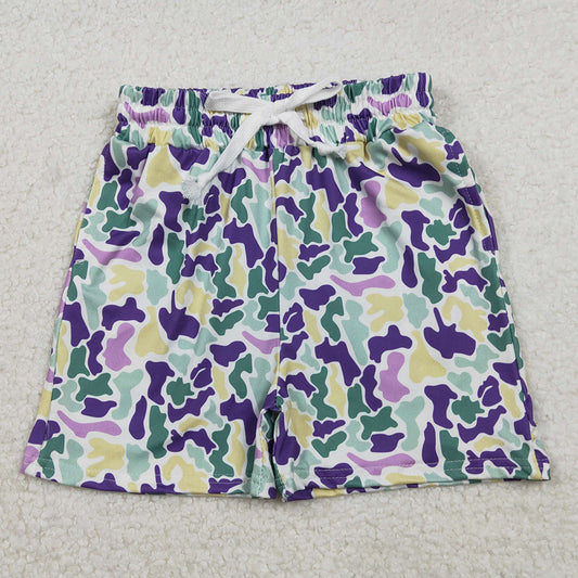 Baby Boys Shorts Mardi Gras Camo Pockets Shorts Bottom SS0734 11.21