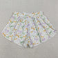 Adult Women Shorts Mardi Gras Bows Ruffle Yoga Shorts Bottoms SS0679 11.6