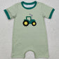 Baby Infant Boys Rompers Green Tractor Farm Rompers SR2431 SR2432