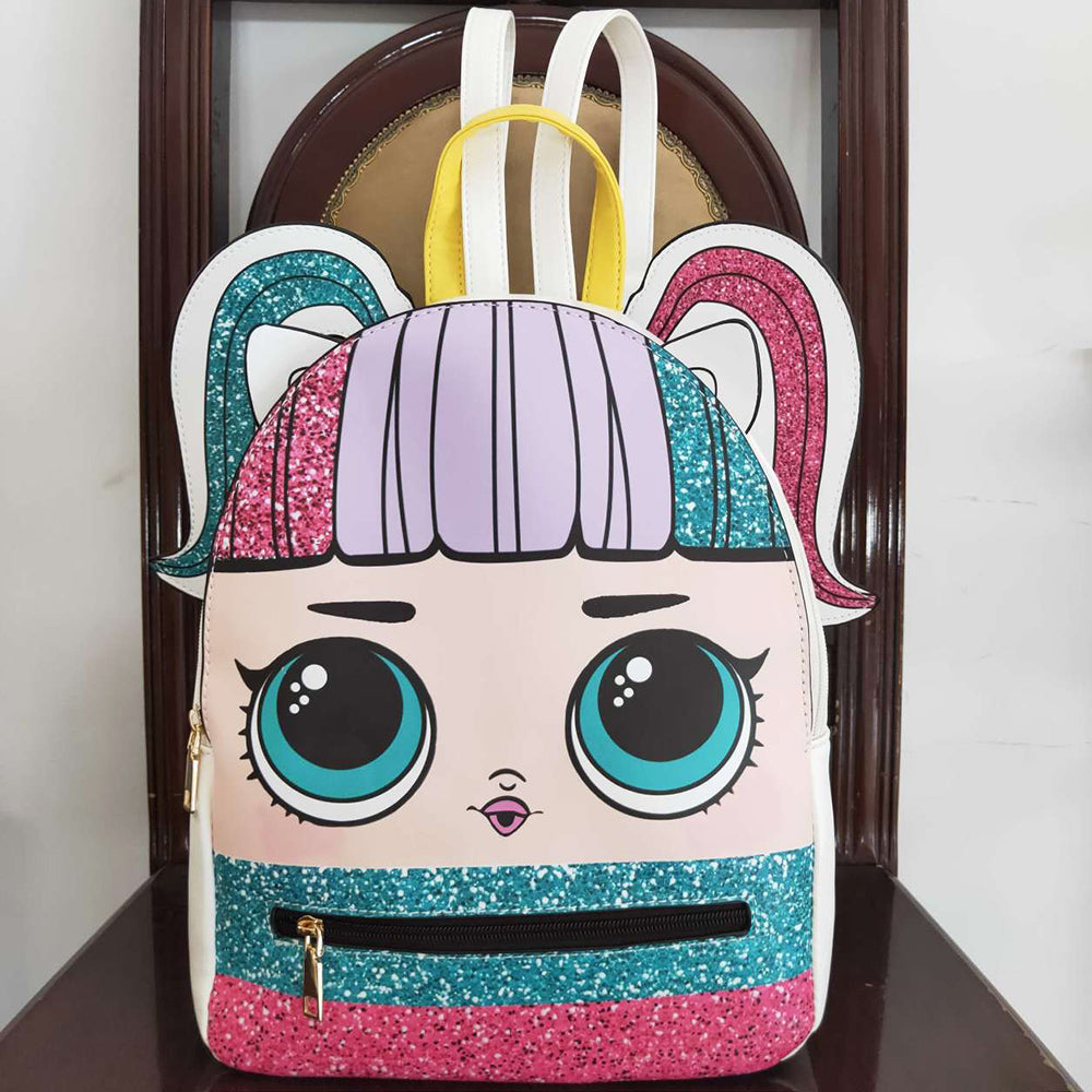 Baby Girls Bags Cute Girl Head Back Bags BA0133