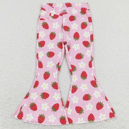 Cute Baby Girls Pants Jeans Bell Pants P0396