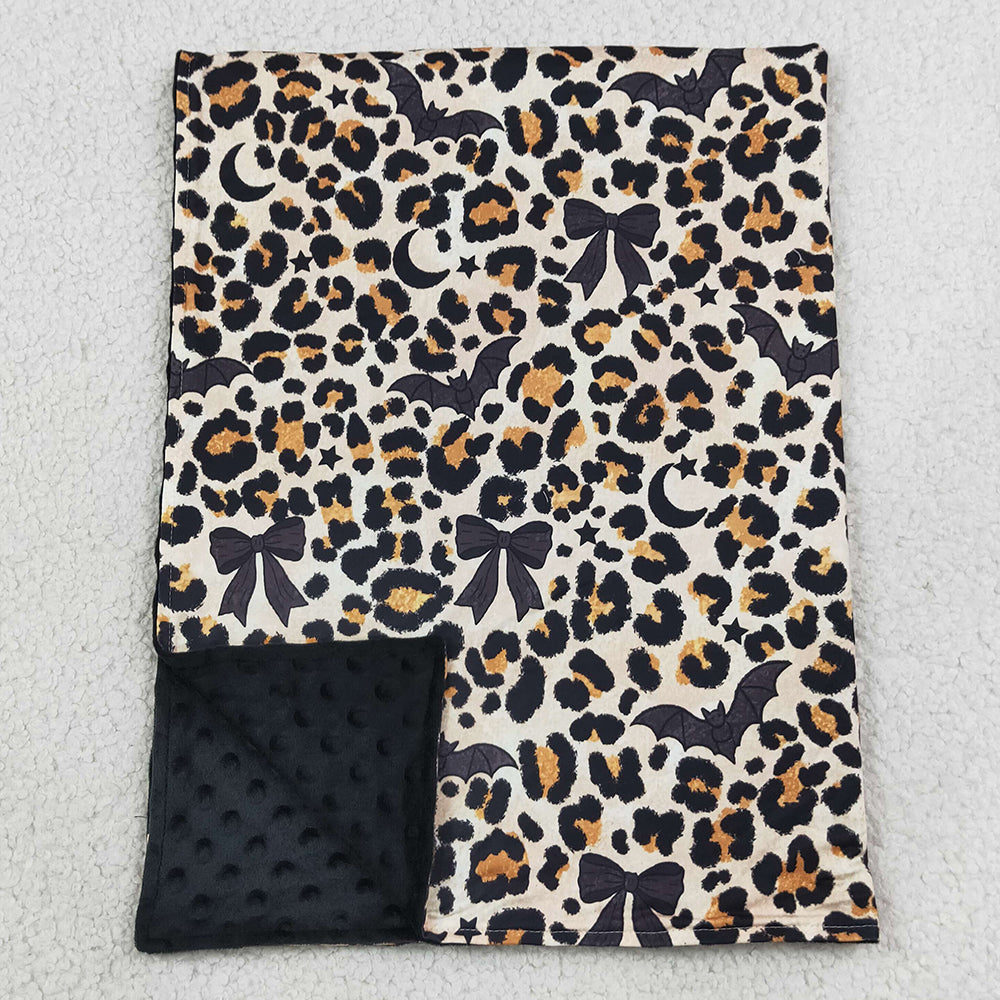 Baby Kids Blankets Black Bows Bats Leopard Halloween Blankets BL0290