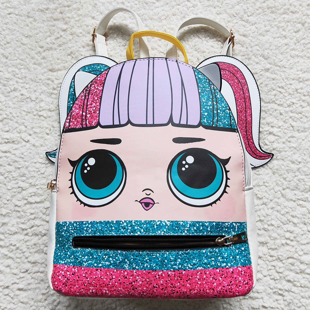 Baby Girls Bags Cute Girl Head Back Bags BA0133