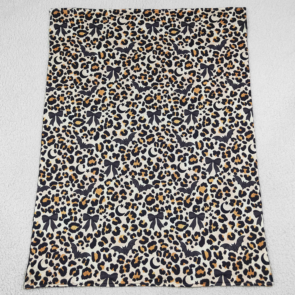 Baby Kids Blankets Black Bows Bats Leopard Halloween Blankets BL0290