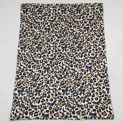 Baby Kids Blankets Black Bows Bats Leopard Halloween Blankets BL0290