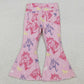 Baby Girls Jeans Pink Western Horse Denim Pants Jeans P0431 10.3
