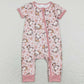 Cow Print Infant Baby Girls Rompers SR0924