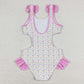 Baby Girls Clothes Summer Popstick Sleeveless Ruffle Top One Piece Swimsuits S0178