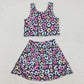 Baby Girls Clothes Colorful Leopard Vest Top Skirt Shorts Yoga Active Clothes Sets GSD2176 11.6
