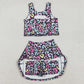 Baby Girls Clothes Colorful Leopard Vest Top Skirt Shorts Yoga Active Clothes Sets GSD2176 11.6