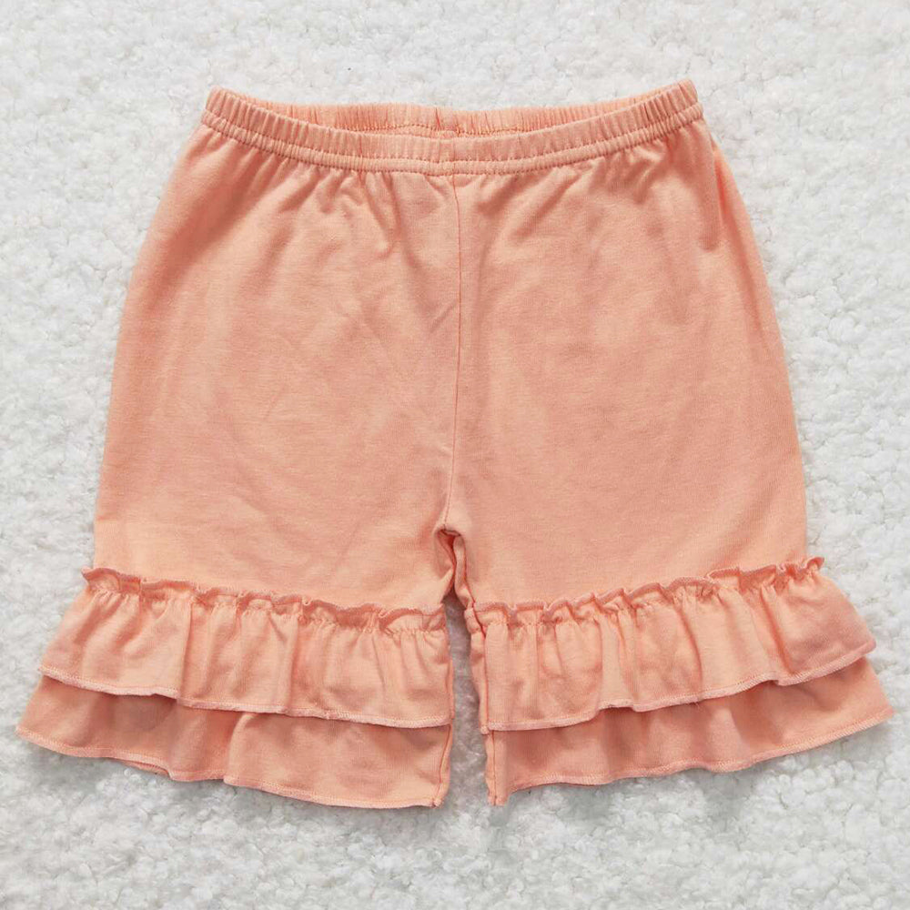 Baby Girls Shorts Coral Ruffle Summer Shorts SS0259