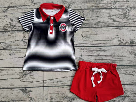 Baby Boys Clothes Red Short Sleeve Tops Shorts Sets preorder MOQ 5