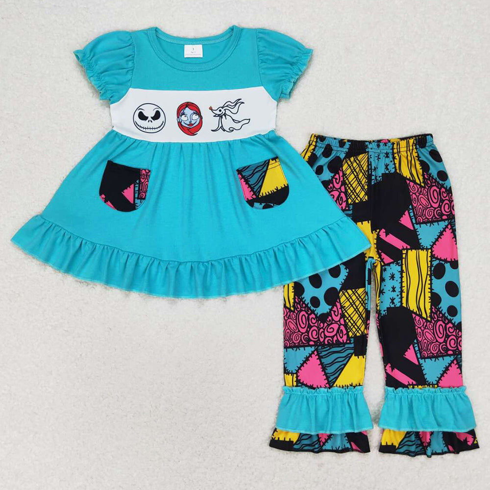 Baby Girls Clothes Halloween Ruffle Tops Pants Clothes Sets GSPO1579