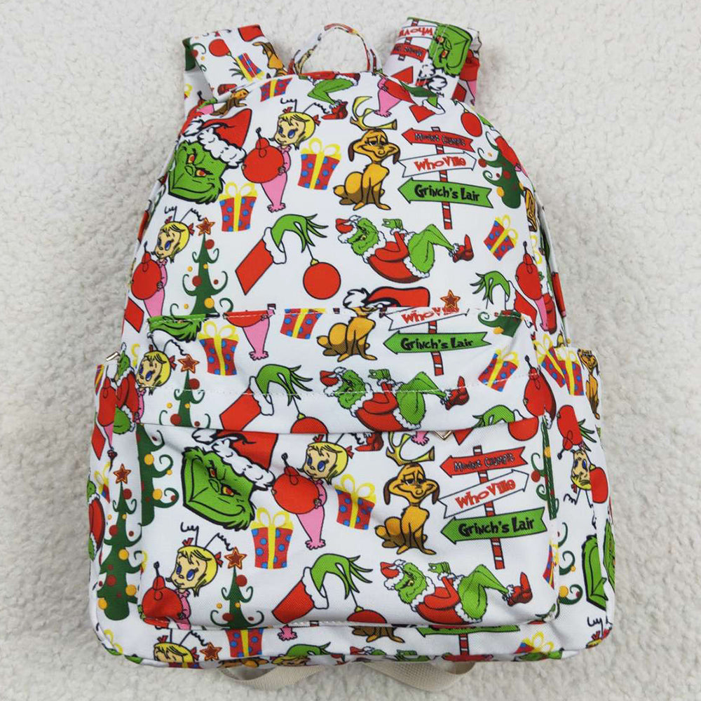 Christmas Baby Girls Backpacks Boutique Back Bags BA0138