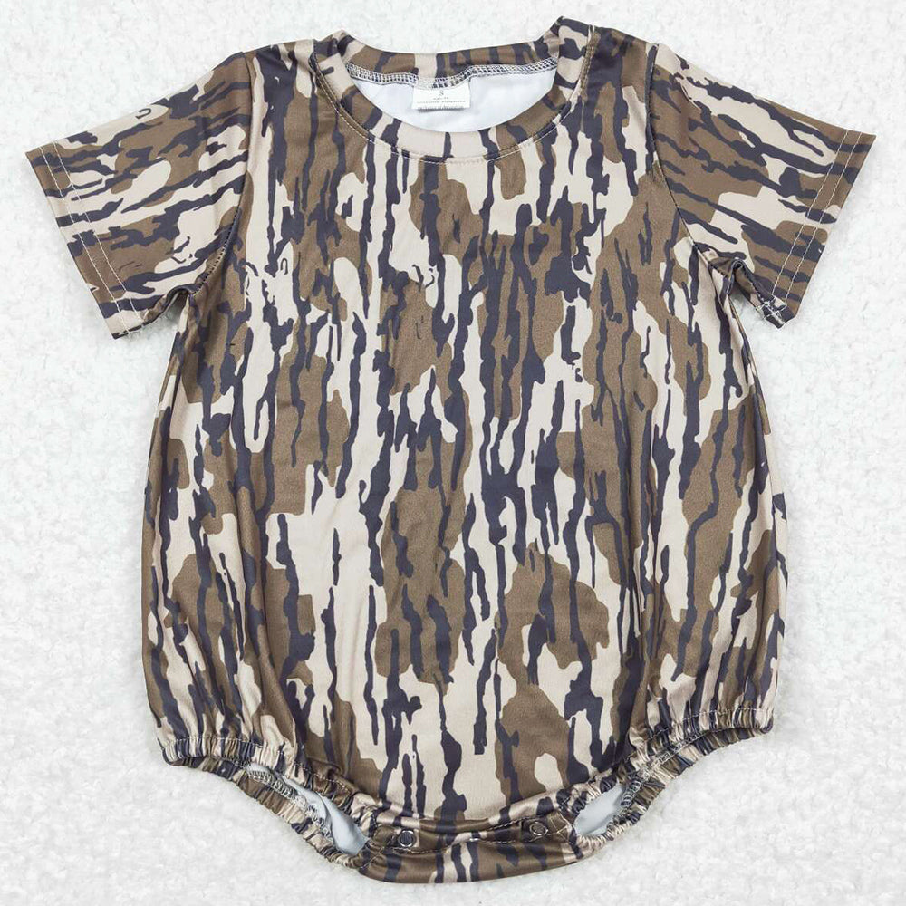 Baby Boys Rompers Camo Branches Short Sleeve Rompers SR1253