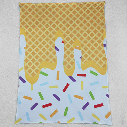 Baby Kids Blankets Blue Team Sprinkles Drips Blankets BL0200 5.21