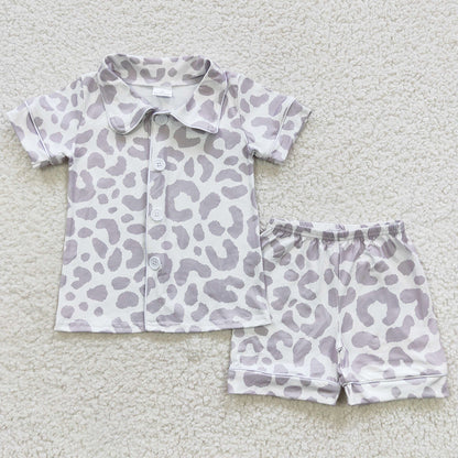 Sibling Baby Boys Pajamas Button Top Shorts Summer Western Pajamas Sets 5.28