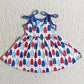 July 4th Boutique Baby Girl Clothes Set Matched Girls Dress Summer Sister Sibling Cloting Outfits C14-2