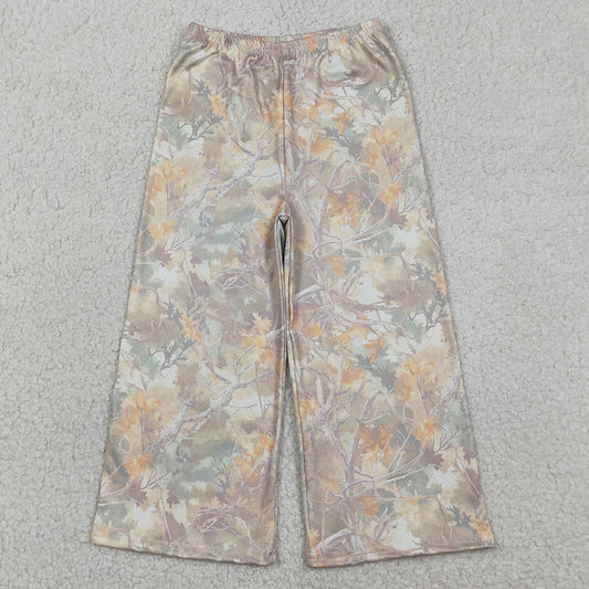 Baby Girls Pants Southern Leaves Camo Flare Pants Bottom P1019 12.31