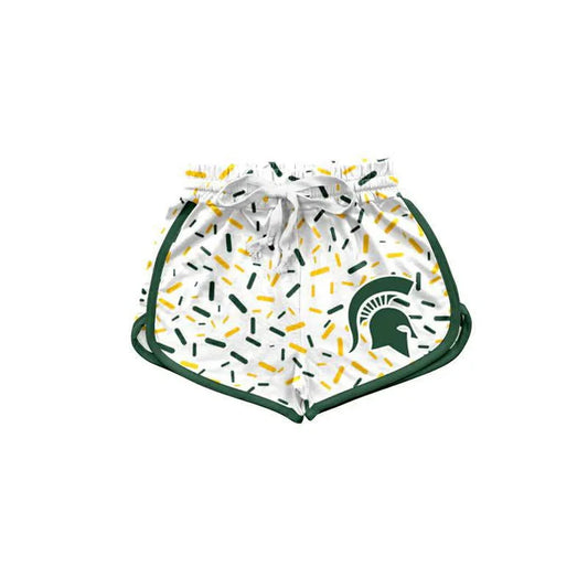 Preorder MOQ 5pcs M green ice cream sprinkle girls team shorts 8.20