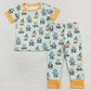 Baby Boys Pajamas Halloween Dogs Short Sleeve Shirt Pants Pajamas Sets GSPO1573 BSPO0408