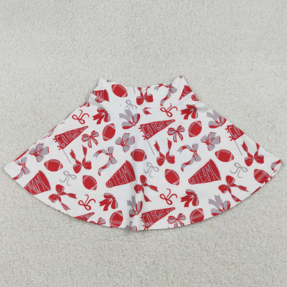 Baby Girls Skirts Red Bows Go Team Yoga Active Skirt Shorts Bottom GLK0141