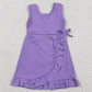Baby Girls Dress Purple Sleeveless Yoga Active Ruffle Shorts Knee Length Dresses GSD3036 1.1