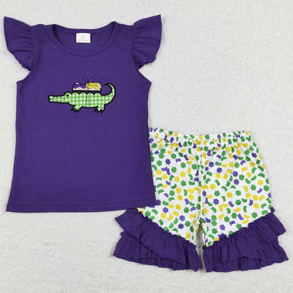 Mardi Gras Baby Girls Clothes Sibling Boys Outfits GSSO0444