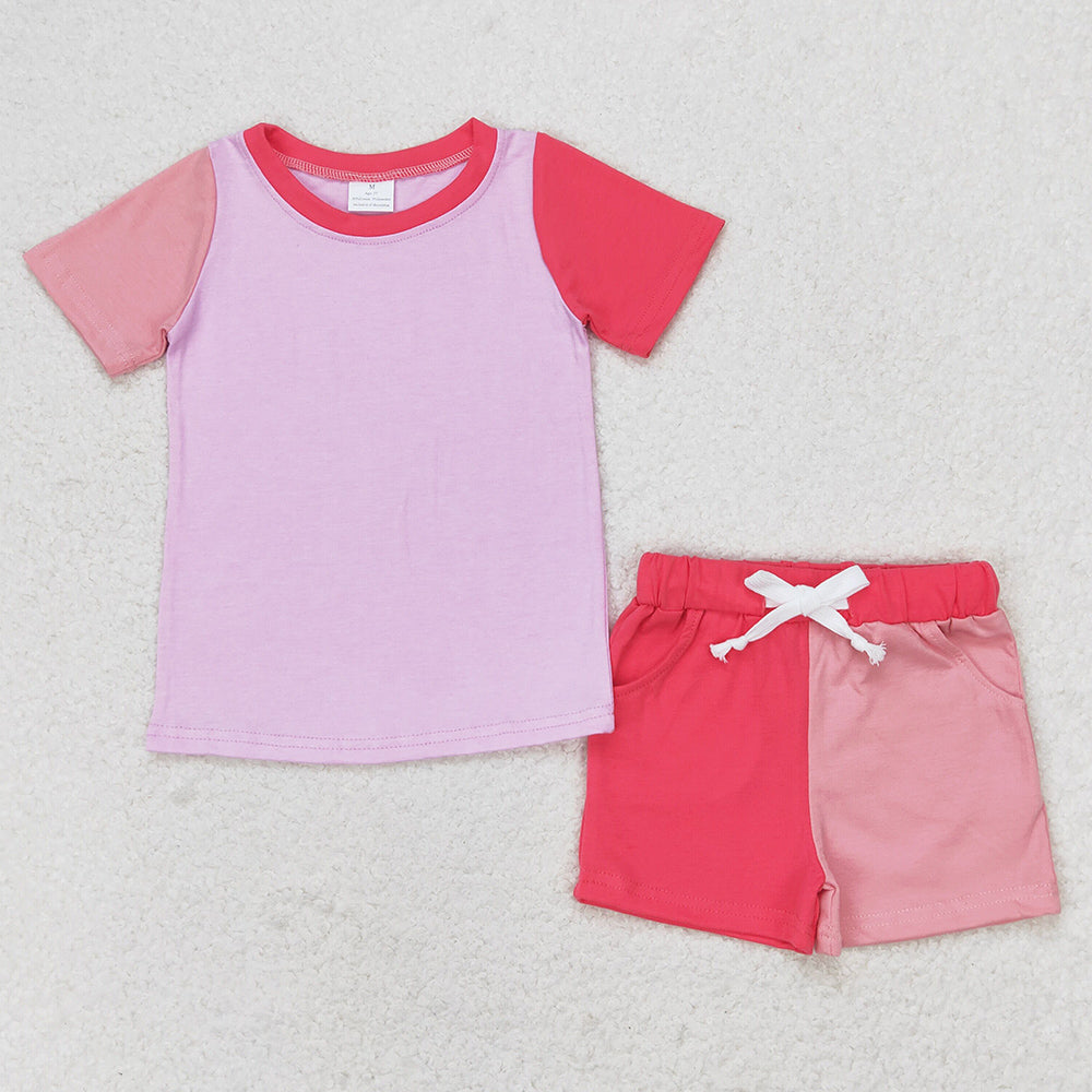 Baby Girls Clothes Pink Shirt Shorts Sports Sets GSSO1269