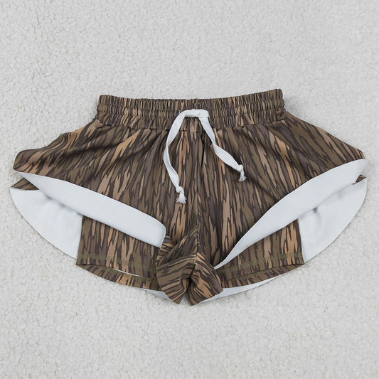 Baby Girls Shorts Southern Olive Camo Yoga Active Ruffle Shorts Bottom SS0771 1.5