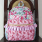 Flower Print Girls Backpacks BA0099