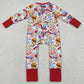 Baby Girls Rompers Strawberry Flowers Two Way Zip Convertible Rompers LR2852 12.9
