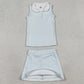 Baby Girls Clothes Checked Button Collar Top Skirt Shorts Yoga Active Clothes Sets GSD3375 1.8